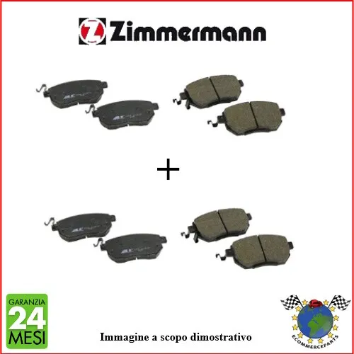 Kit Pastiglie freno Ant+Post Zimmermann per FIAT SEDICI r2h P