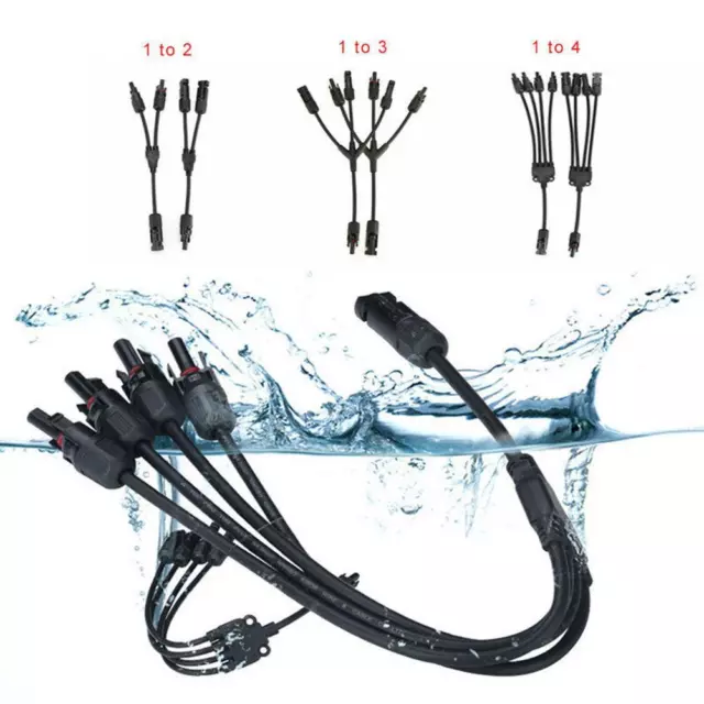 Panel solar rama Y cable conexión impermeable adaptador conector extensioI7 J2