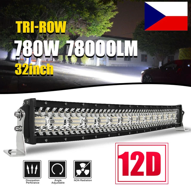 Barra Led 7 Pollici 55W 12V/24V Sottile Per Fuoristrada, Spot E Lavoro, Nera - Foto 2