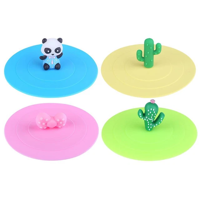 Cubierta sellada de cocina reutilizable resistente al calor para tazas de silicona -de