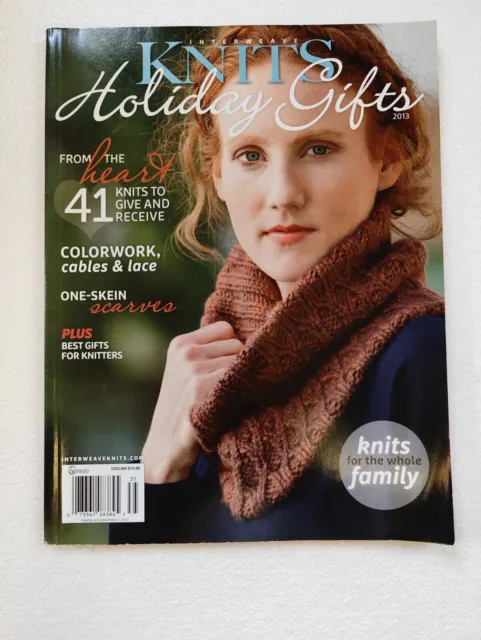2013 INTERWEAVE KNITS Holiday Gifts Special ~ Lace Cables Scarves Hats Mittens