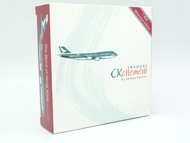 Herpa Aircraft Airlines 1/500 - Boeing 747 400 Cathay Pacific Millenium Edition