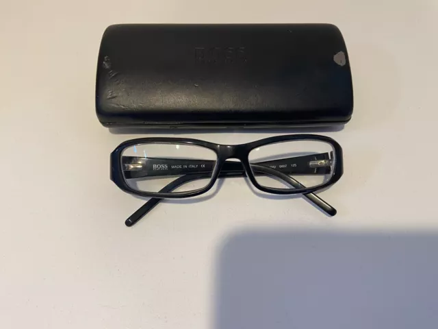 HUGO BOSS VINTAGE Black Eyeglass Frames 0042/U 0807125 $20.00 - PicClick