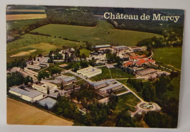 Château de Mercy vue aérienne - carte postale CP4