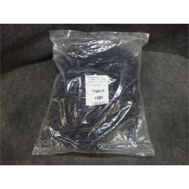HellermannTyton 156-00861 Edge Clip Cable Ties, 7.9", 50lb, Black. Bag of 500