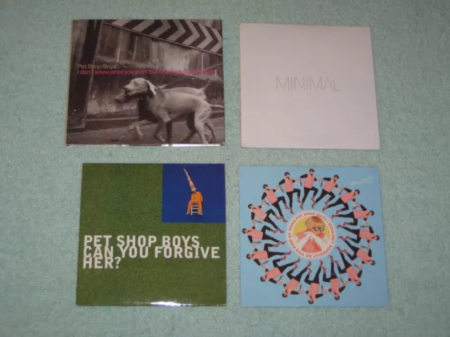 Pet Shop Boys 4xCD job lot: Can You Forgive Her? Wouldn't Normally Do, 2x promos