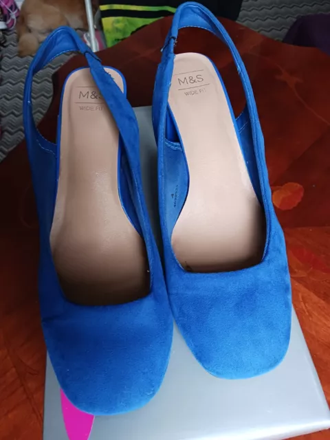 Royal blue on sale sling back shoes