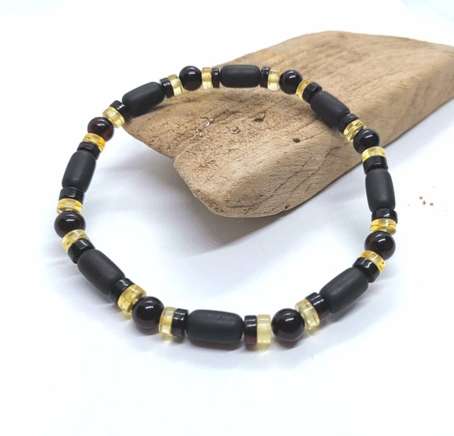 Collier Ambre Homme Femme Ambre Naturel de la Baltique Bijoux Modernes...
