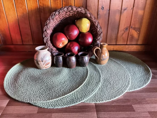 Bulk lot basket placemats pottery artificial fruits
