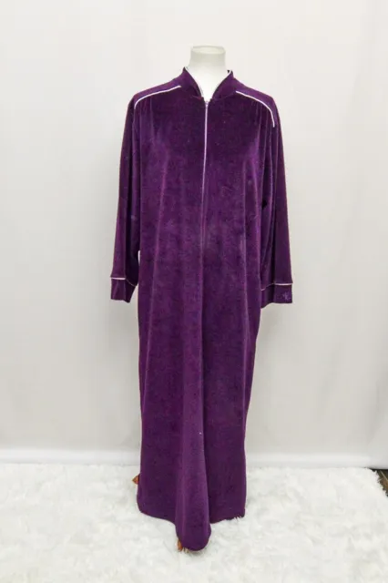 Christian Dior womens robe purple long sleeve M+