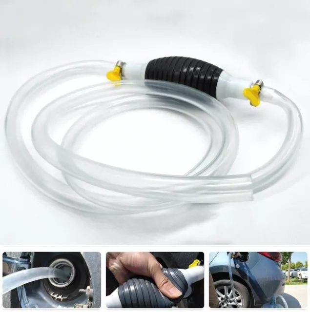 Siphon Hand Pump Portable Manual Car Fuel Transfer Pump for Gas Gasoline Petrol