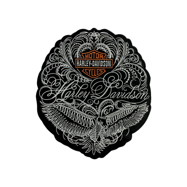 HARLEY DAVIDSON Vintage Large jacket Vest Back Patch