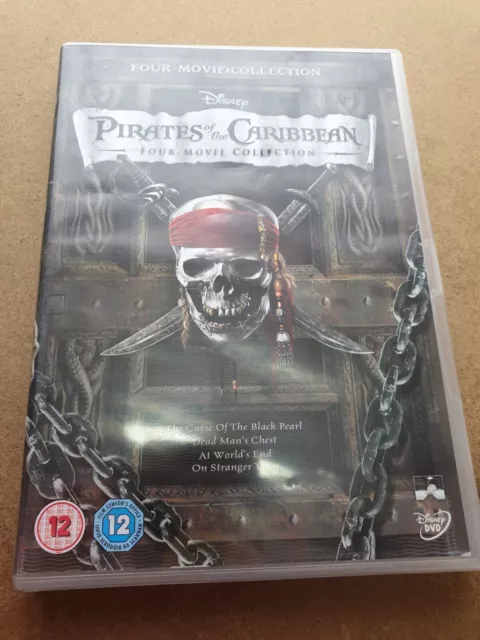 Pirates of the Caribbean: Four-Movie Collection (DVD, 2012)