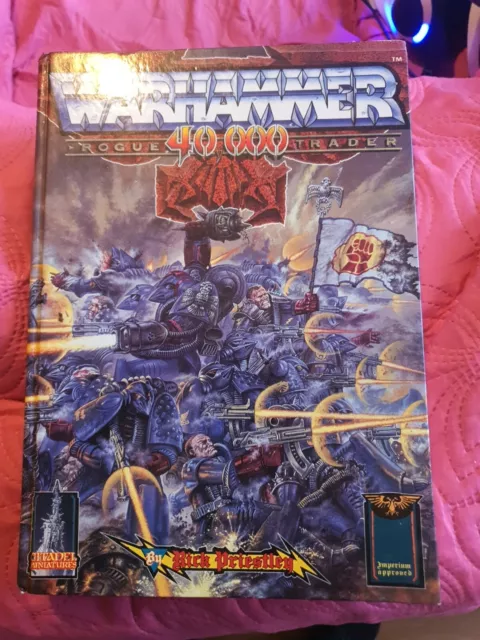 Warhammer 40k Rogue Trader Hardback Rules 1st Ed. 1987 Games Workshop G-VGC