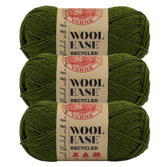 3 Pack) Lion Brand Yarn 620-301 Wool-Ease Yarn, White/Multi