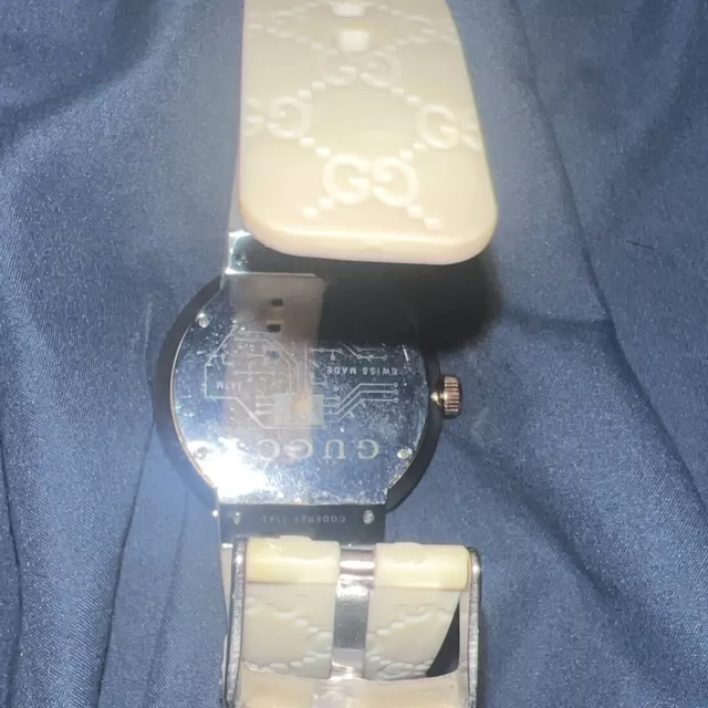 GUCCI PANTCAON WATCH GUCCI Swiss Made Ref 1142 Rubber Strap Wrist Watch 350.00 PicClick UK