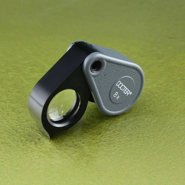 8x LUPA DOCTER (CARL ZEISS JENA) aumento 8 veces aplanado-acromato joyero☆☆☆☆☆