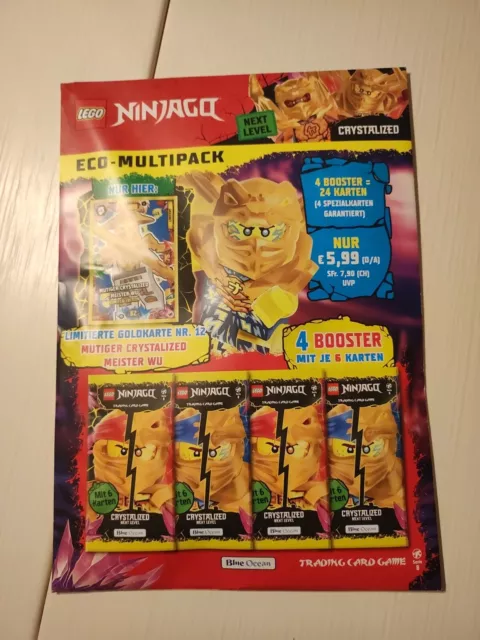 Lego Ninjago Trading Card Game Serie 8 Next Level Multipack 4 Booster Le12 Karte