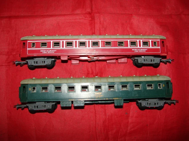 Voiture Restaurant Jouef HO Vintage - Pour Modélisme Ferroviaire, Train Miniature En Plastique