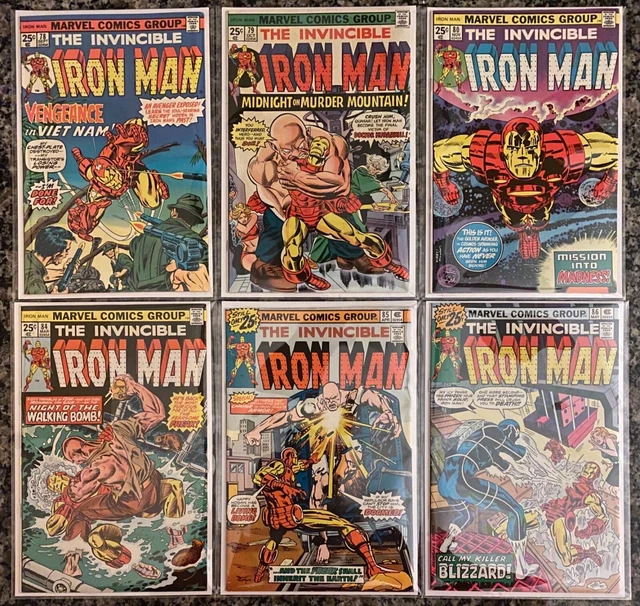 Invincible Iron Man lot of 6 issues #78,79,80,84,85,86 Marvel Comics Key Issues