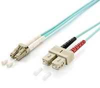 equip cavo patch fibra ottica LC/SC 50/125μ dublex OM3 turchese 1,0 m