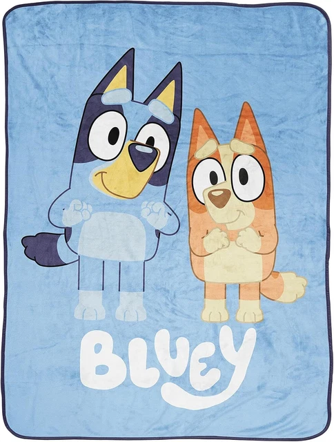 Bluey & Bingo Plüsch-Überwurfdecke – 101,6 X 127 Cm, Superweich, Fleece, Für Kinder