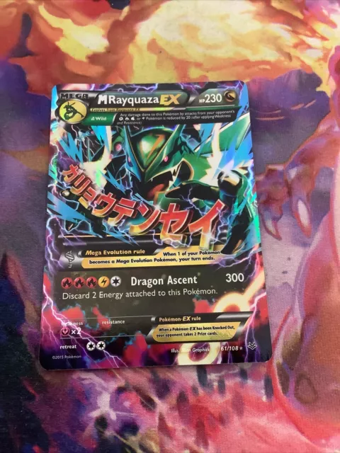 Pokemon - Mega-Rayquaza-EX (61/108) - XY Roaring Skies - Holo