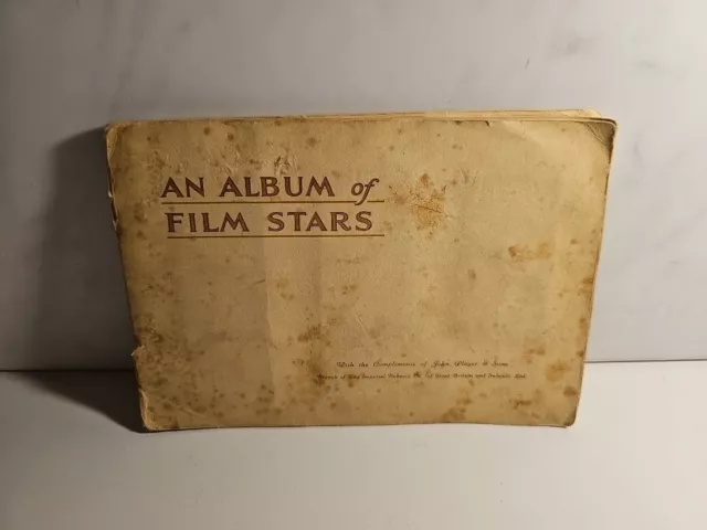 John Player & Sons  Cigarette Card Book 'An Album of Film Stars' 1934