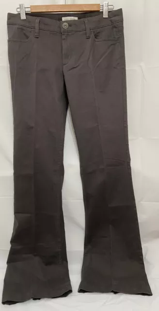 180040 Women's 6 BANANA REPUBLIC Gray Brushed Stretch Cotton Boot Cut Pants NWT