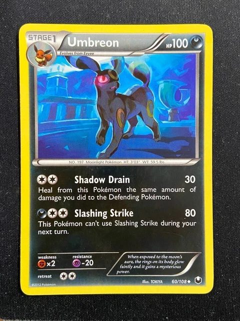 Umbreon - 60/108 Dark Explorers (Pokemon) Non Holo - LP