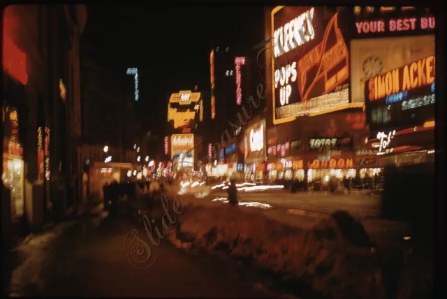 New York City Times Square Lights Street Scene 1960s 35mm Slide Kodachrome 999 Picclick 