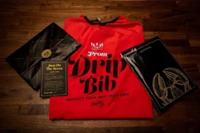 Rare Red Lobster Prom Drip Bib Limited Edition - Ships Right Away