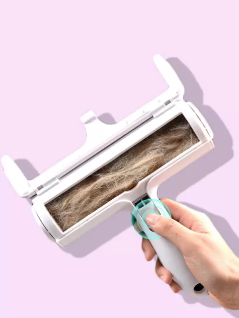 Reusable Roll-Out Pet Hair Lint Remover Cleaning Brush Dog Cat Fur Sofa Clothes 3