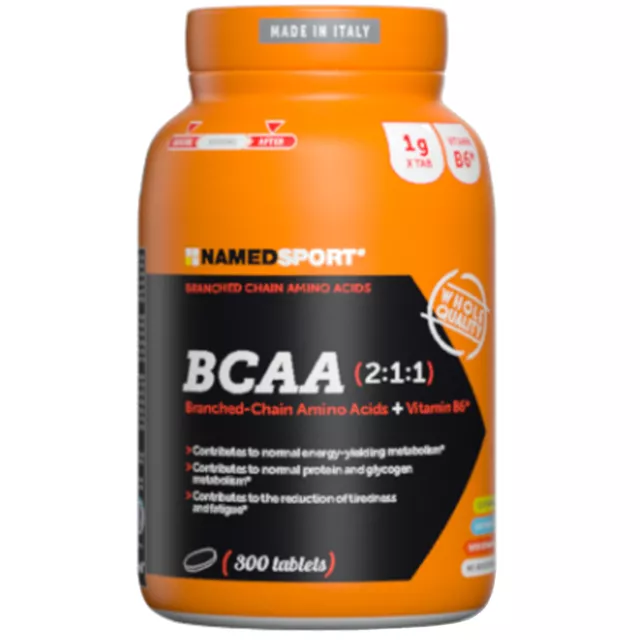 Named Sport BCAA 2:1:1 300 cpr Integratore Aminoacidi Ramificati con Vitamina B6