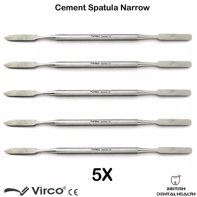 5X Amalgam Mixing Spatulas Dentaire Cire Ciment Acier Inoxydable