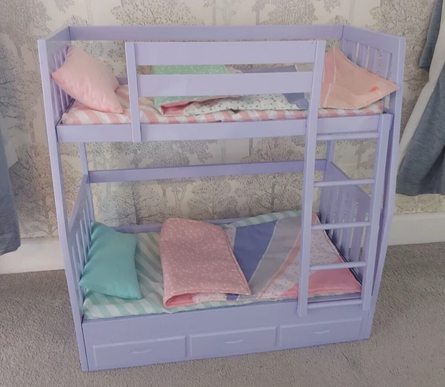 OUR GENERATION DREAM Bunk Beds With Bedding Purple £15.00 PicClick UK