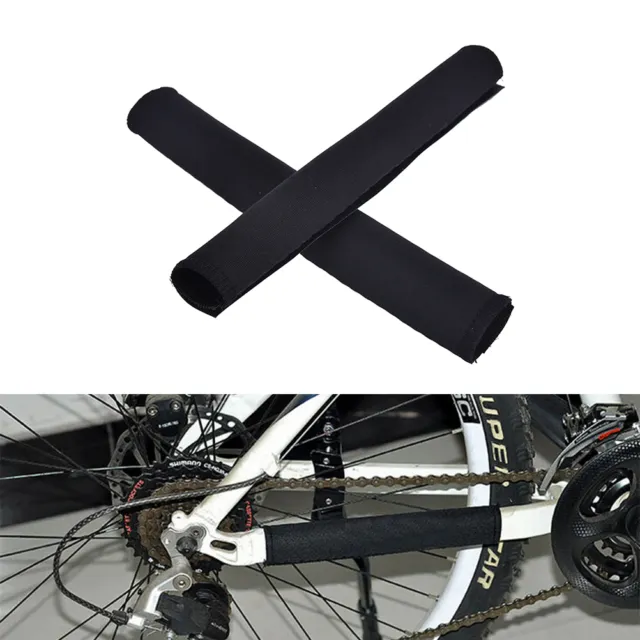 2X Cycling Bicycle Bike Frame Chain stay Protector Guard Nylon Pad Cover Wrap ❤-