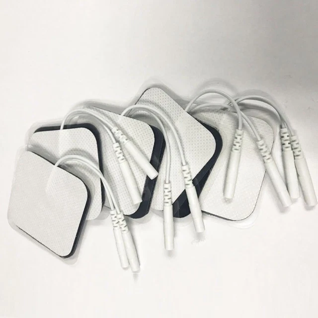 10 pcs/lot (5*5CM) Useful Long-Life Head Electrode Lead Wires/Cable TENS Electro