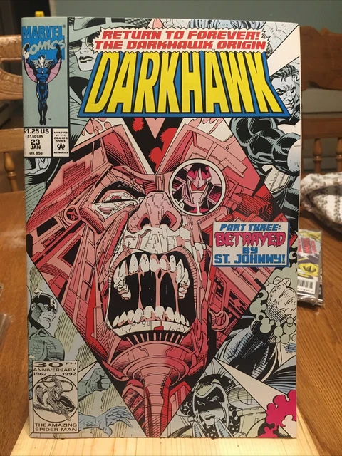 MARVEL COMICS: : DARKHAWK Vol. 1 No. 23 Jan 1993.  STAN LEE PRESENTS