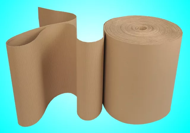 1 ROLLE WELLPAPPE  100 cm BREITE 1 m x 100 lfm ROLLENWELLPAPPE 100 m2 Welle C