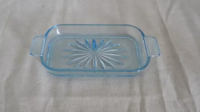 alte Glasschale   Butterschale    Pressglas