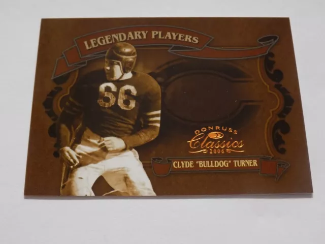 2006 Clyde "Bulldog" Turner Donruss Classics Legendary Players LP-3 #625/1000