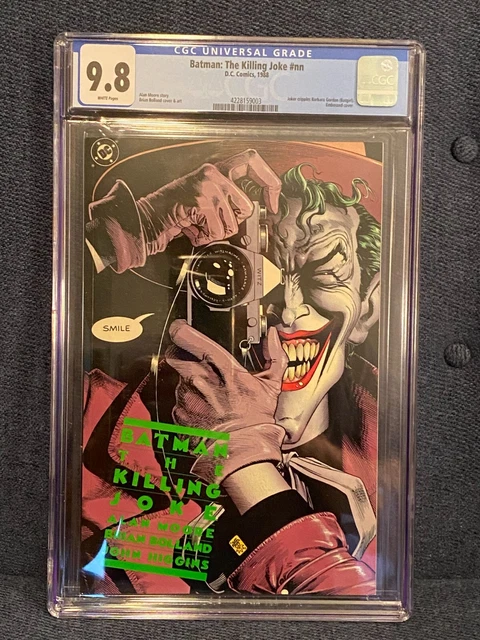 Batman The Killing Joke CGC 9.8 1st Print Joker Origin Alan Moore 1988