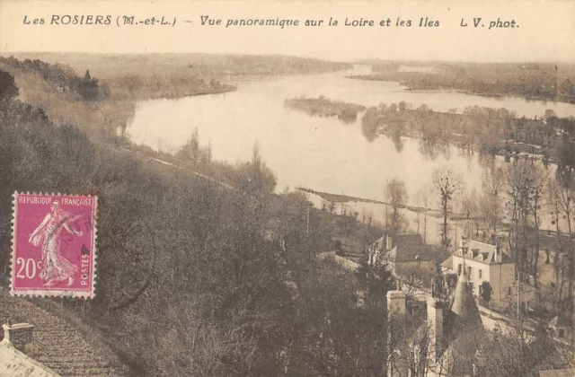 Cpa 49 Les Rosiers Vue Panoramique Sur La Loire