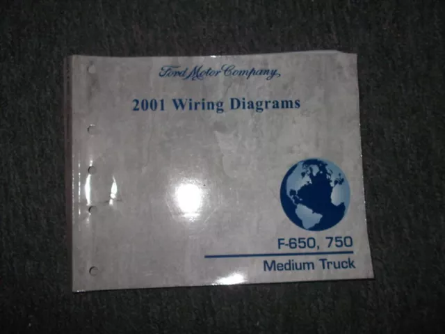 2001 FORD F-650 F-750 Super Duty Truck Electrical Wiring Diagram Service Manual