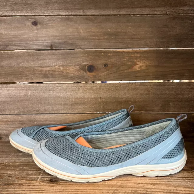 Womens Ecco Arizona Ballet Light Blue Slip On Flats Shoes Size 38 US 7-7.5 M GUC 2