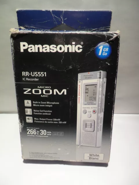 Panasonic RR-US551 Registratore vocale digitale da 1 GB