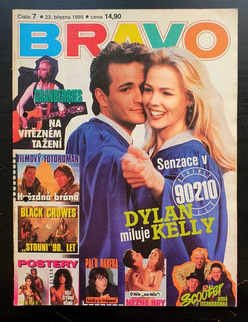 BEVERLY HILLS 90210 Cover, Pharao, Slash Poster No. 7/1995, Czech ...