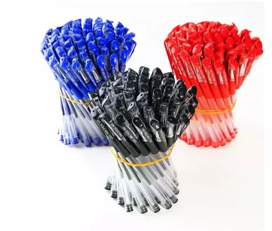 Gel Pens 0.5mm Black Blue Red Ballpoint Pens & Refills Office School Supplies