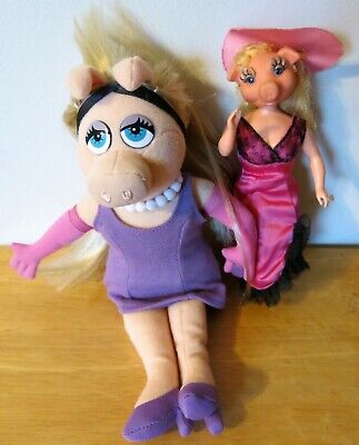 Miss Piggy Doll Lot Muppets Vintage 1979 Mattel Disney Plush 2000
